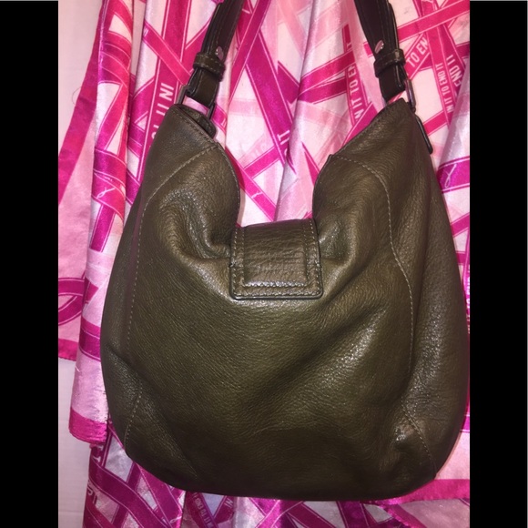 Michael Michael Kors Green Turn-Lock Hobo Bag